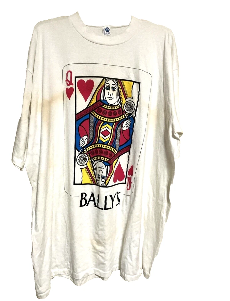 Camiseta DE COLECCIÓN RARA Artex Reina de Corazones BALLY’S Talla Única COMO ESTÁ Foto 3 de 4