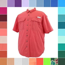 Magellan Men's Shirt Laguna Madre Big & Tall Relaxed Short Sleeve Button Down