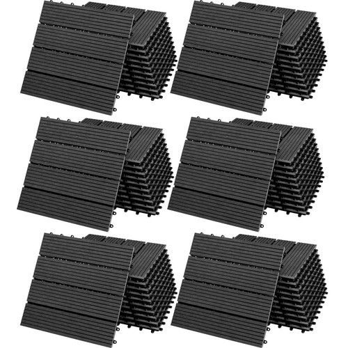 WPC Fliesen Terrassenfliesen Balkonfliesen Set Holzfliesen 30x30cm Pool Garten - Bild 15 von 30