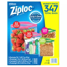 Assorted Resealable Ziploc Bags – Choose from Multiple Sizes & Quantities