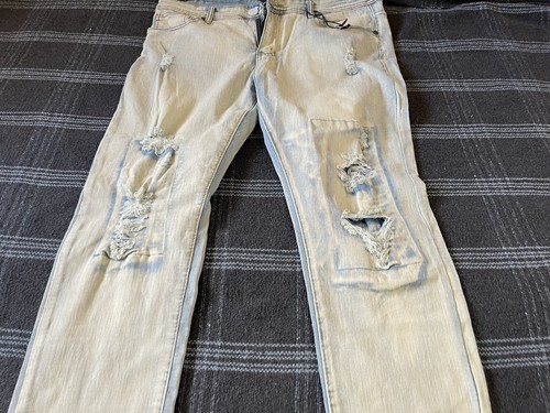 Public Supply Co NYC Mens Jeans Size 38 x 32 Distressed Skinny Street Stretch - Picture 2 of 14