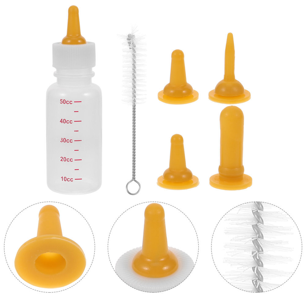 2 Set Cat Milk Bottle Pet Feeding Supplies Kitten Dog Water Nurser