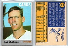 1970 Topps #386, Bill Dillman, St. Louis Cardinals
