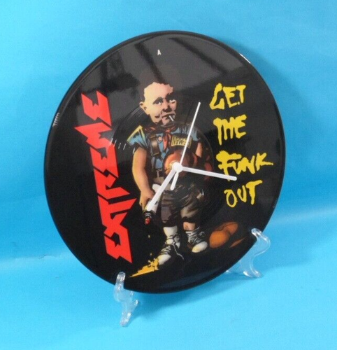 EXTREME CLOCK Upcycled Vinyl Record Picture Disc CLOCK 12P122 Rock Band 12" EP - Picture 5 of 6