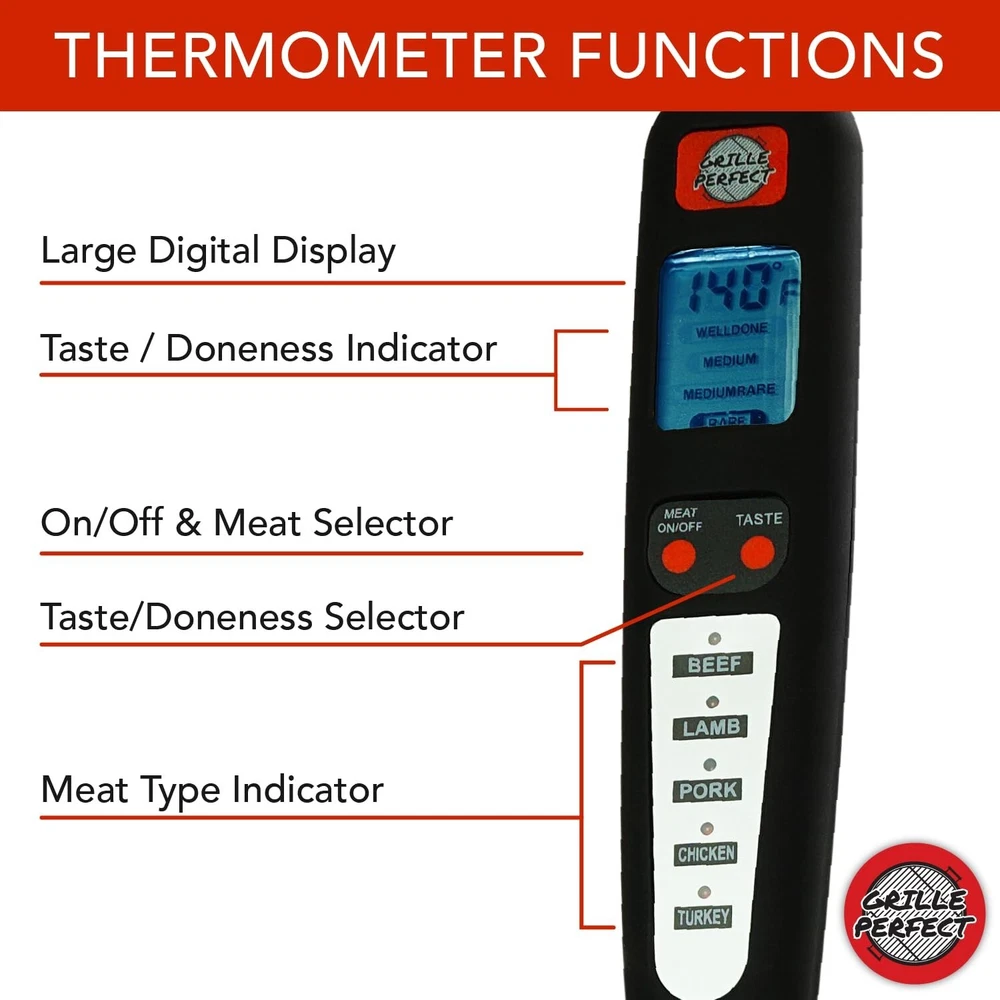 Digital Meat Thermometer Fork for Grilling and Barbecue Fast Read Electronic ... Digital Meat Thermometer Fork for Grilling and Barbecue Fast Read Electronic ...
