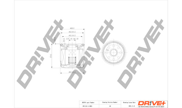 Dr!ve+ ÖLfilter Anschraubfilter FüR Suzuki Swift IV 1.2 Alto Opel Agila (B)-image