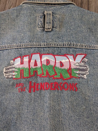 Vintage 1980s Harry And The Hendersons Original Movie Prop Used Crew Jean Jacket - Picture 15 of 23