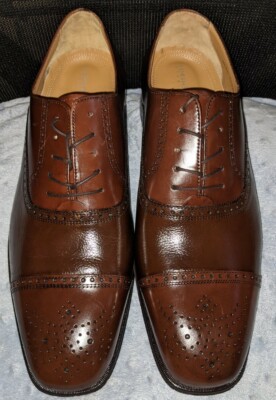 Florsheim Imperial Men\'s Brown Leather Cap Toe Brogue Oxford Shoes | Bio Comfort Mens Florsheim Imperial Cap-Toe Brogue Oxfords Bio Comfort  main image 3