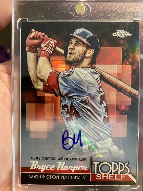 Topps Chrome Bryce Harper Autograph Card Auto Philadelphia Phillies 25 