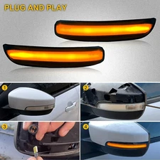 Sequential Led Side Mirror Turn Signal Light For Ford Kuga Escape Focus EcoSport
