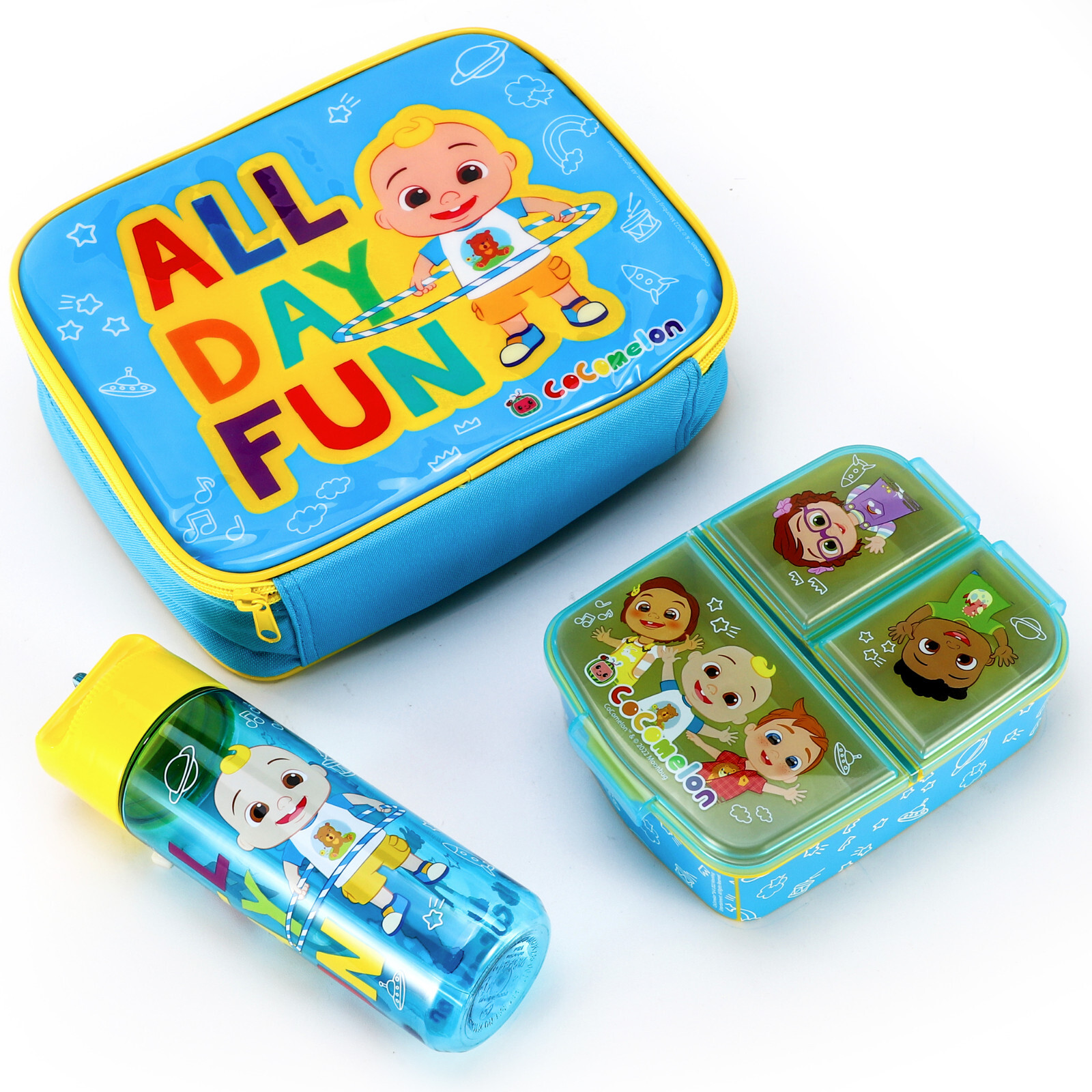 Cocomelon Kids Lunch Box Set &ndash; Lunch Bag, Lunch Box and 540ml Water Bottle