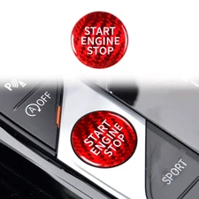For BMW 4 Series M4 G22 G82 G83 Real Carbon Fiber One-touch Start Button Trim