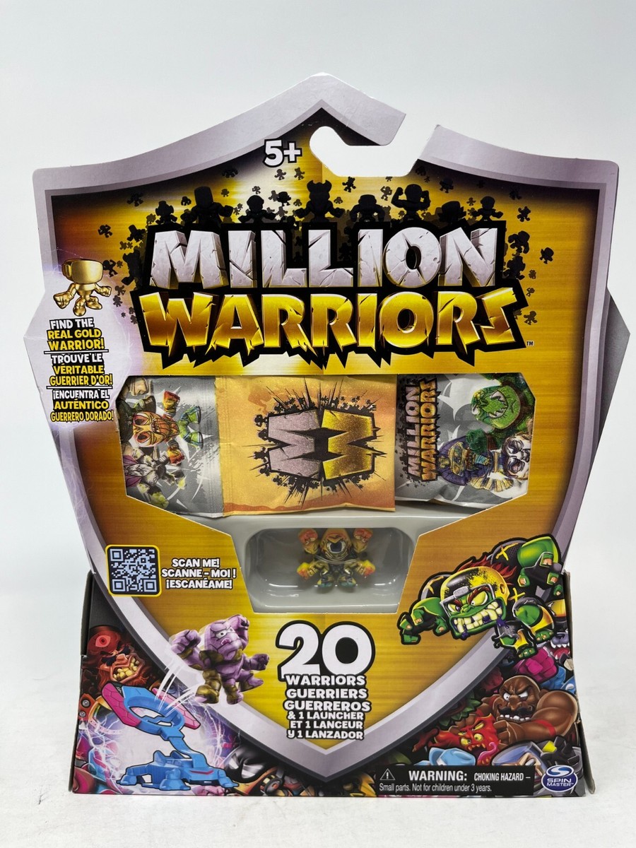 FIND GOLD MILLION WARRIORS 20 Pack Blind Bags with Launchers | eBay