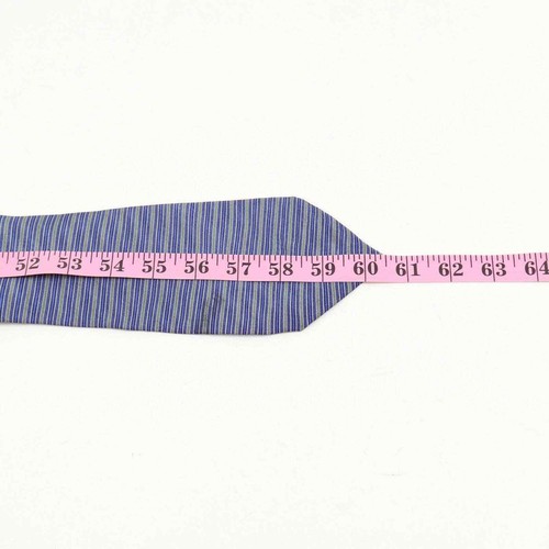 Kenneth Cole Blue Striped Men's Neck Tie - Picture 3 of 4