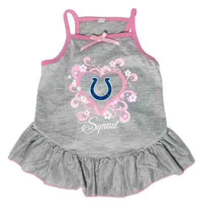 INDIANAPOLIS COLTS DOG CAT PINK CHEERLEADER DRESS EXTRA XS SMALL MEDIUM LARGE XL