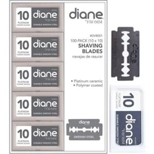 Diane Double Edge Shaving Blades - 10 Pack of 10 Blade #DVB001