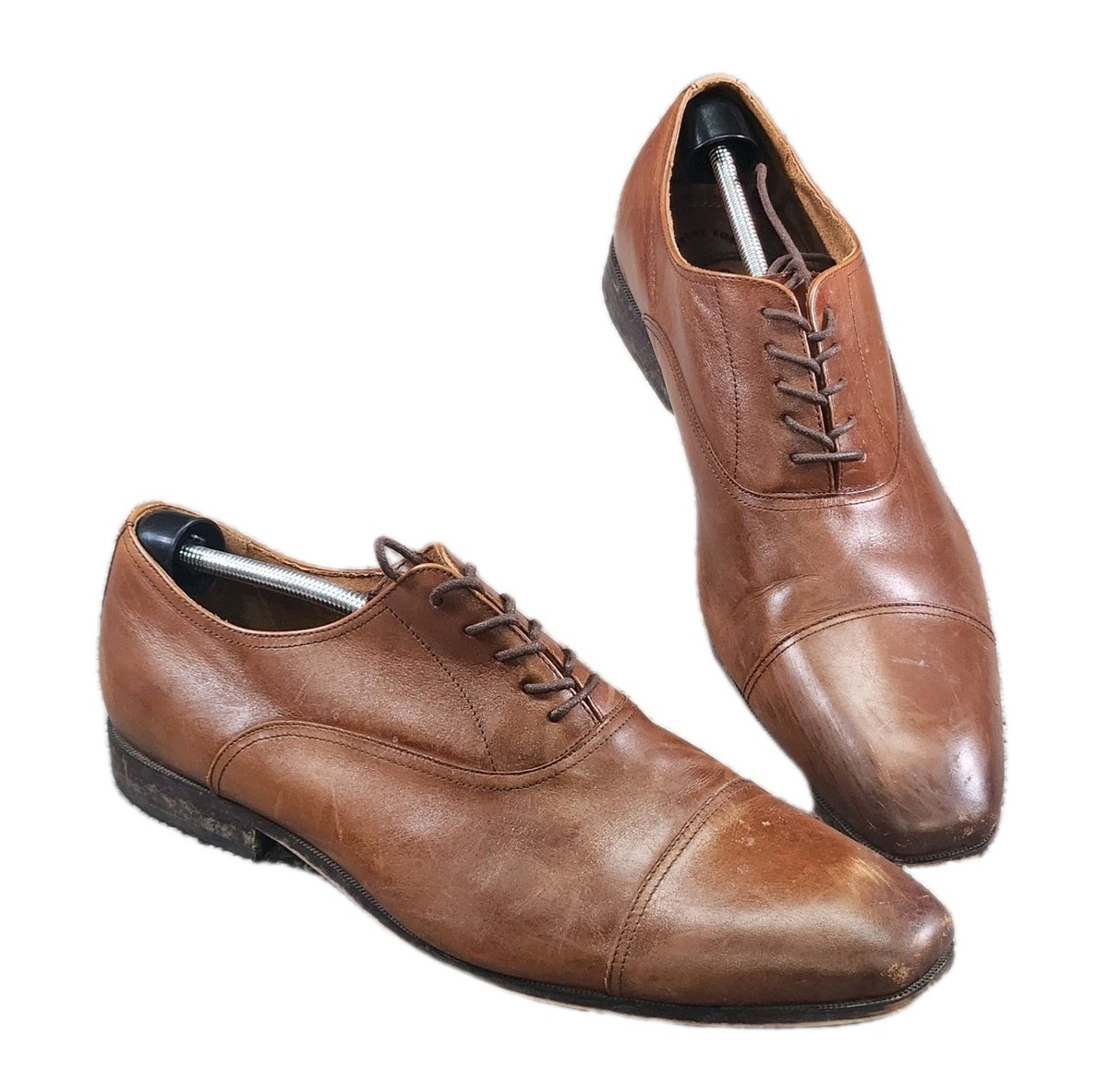 Florsheim Shoes Mens 14 D Brown Leather Lace Up Dress  display picture 1