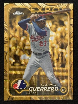 2024 Topps Gilded Collection - Vladimir Guerrero #148 Gold Wave Refractor /75