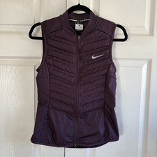 Nike Aeroloft 800 Chaleco para Correr Noble Púrpura Plumón de Ganso XS Gorpcore Empacable Puff
