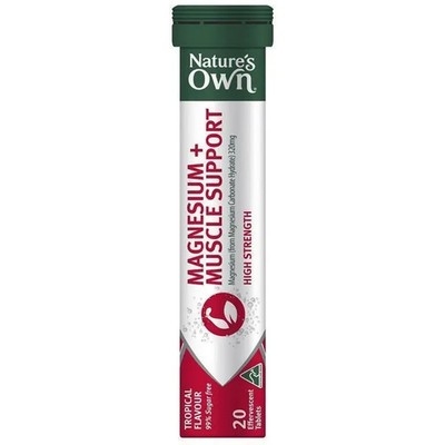Nature's Own Magnesium + Muscle Support Effervescent 20 Tablets