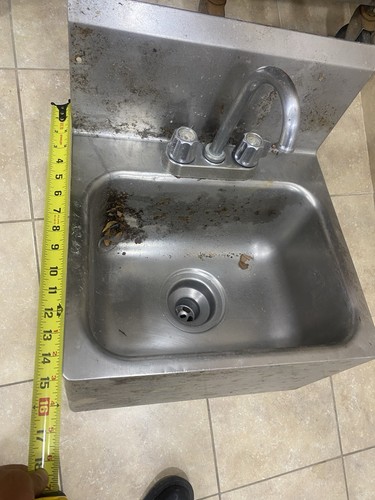Stainless Steel Commercial Hand Sink 16x16 Inch 1 Compartment