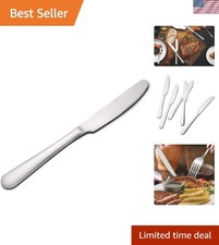 12-Piece Stainless Steel Dinner Knives, 9-Inch - Elegant Rust Resistant