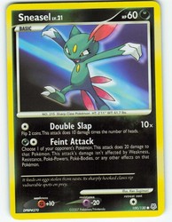 Sneasel 100/130 Reverse Holo Common Diamond & Pearl Base Set