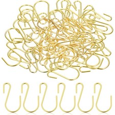LIQWEI 60 Pcs S Hooks for Hanging, 1 Inch Metal Hanging Hook S Shaped Metal H...