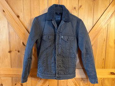 Levi's Women's Original Sherpa Lined Trucker Jean Jacket Black Size XS 6744 