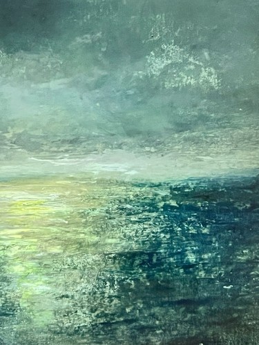 Original JOE MOORE Oil Painting 15x20cm Abstract Seascape Causeway Coast NI - Picture 6 of 14