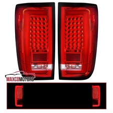 Red Tail Lights Fits 2004-2015 Titan Led Tube Brake Signal Lamps Leftright