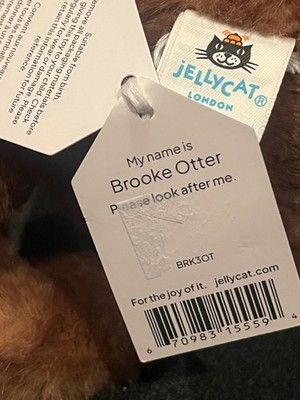 Jellycat Plush Brooke Otter l SKU BRK3OT 100 Authentic W/ Proof Of