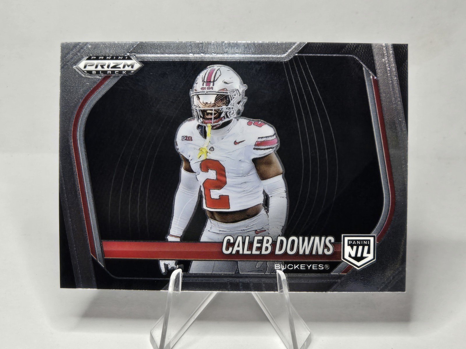 2025 Panini Prizm Black Football Caleb Downs #190 NIL Ohio State Buckeyes OSU 🔥