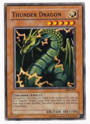 Yu-Gi-Oh! TCG Thunder Dragon MRD-097 Common Unlimited Near Mint