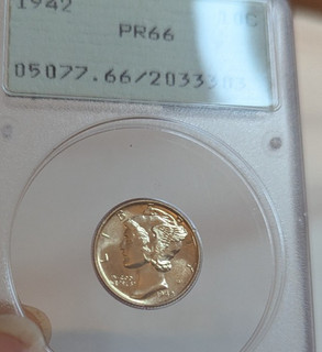 PCGS “Rattler” 1942 Proof 66 Mercury Dime