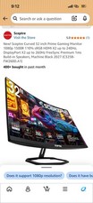Sceptre 32" Curved Gaming Monitor 240Hz 1ms FHD HDMI/DP C325B-FW260D.A1