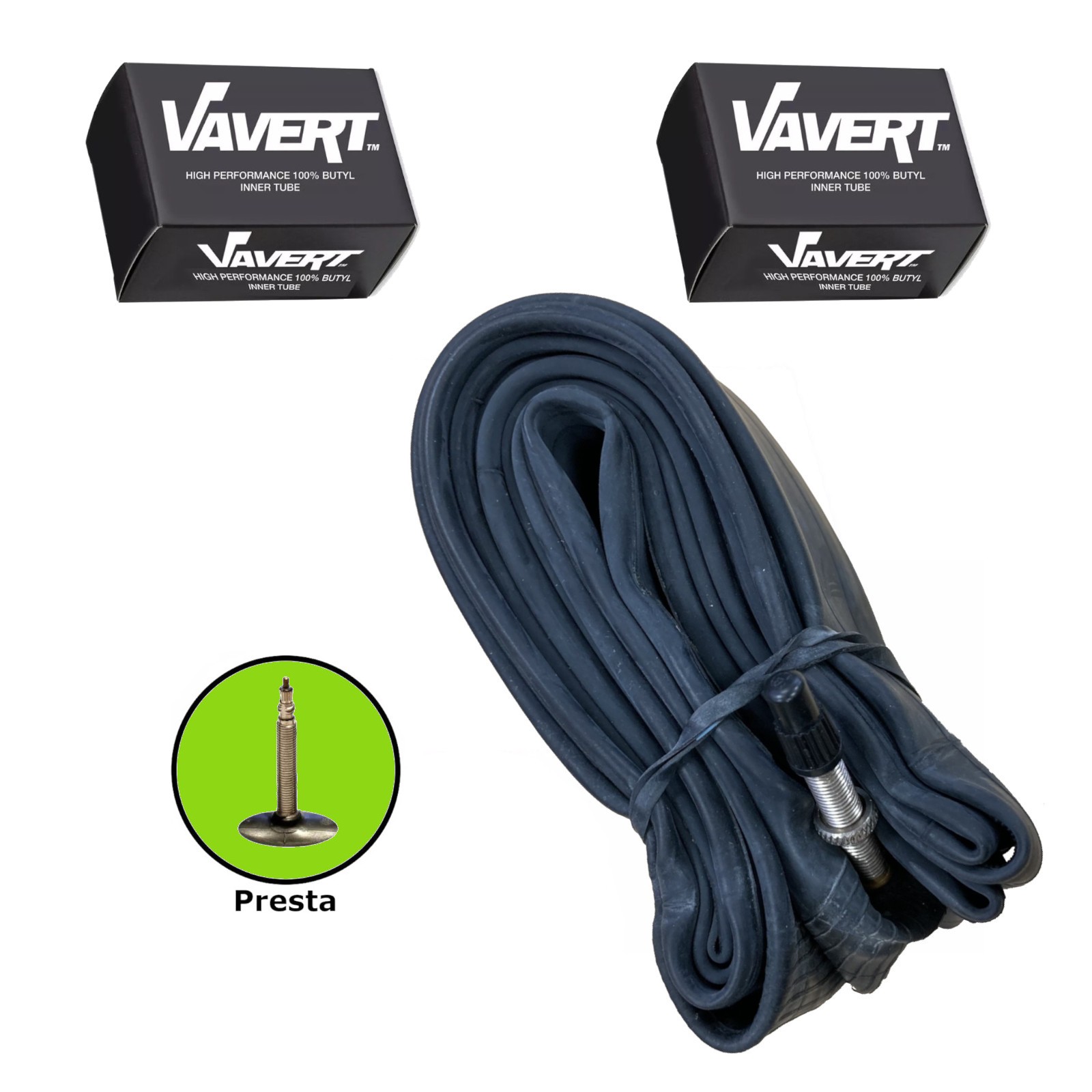 Presta Inner Tube 700 x 25-32c Hybrid Cyclocross CX Road Bike Innertube Pair