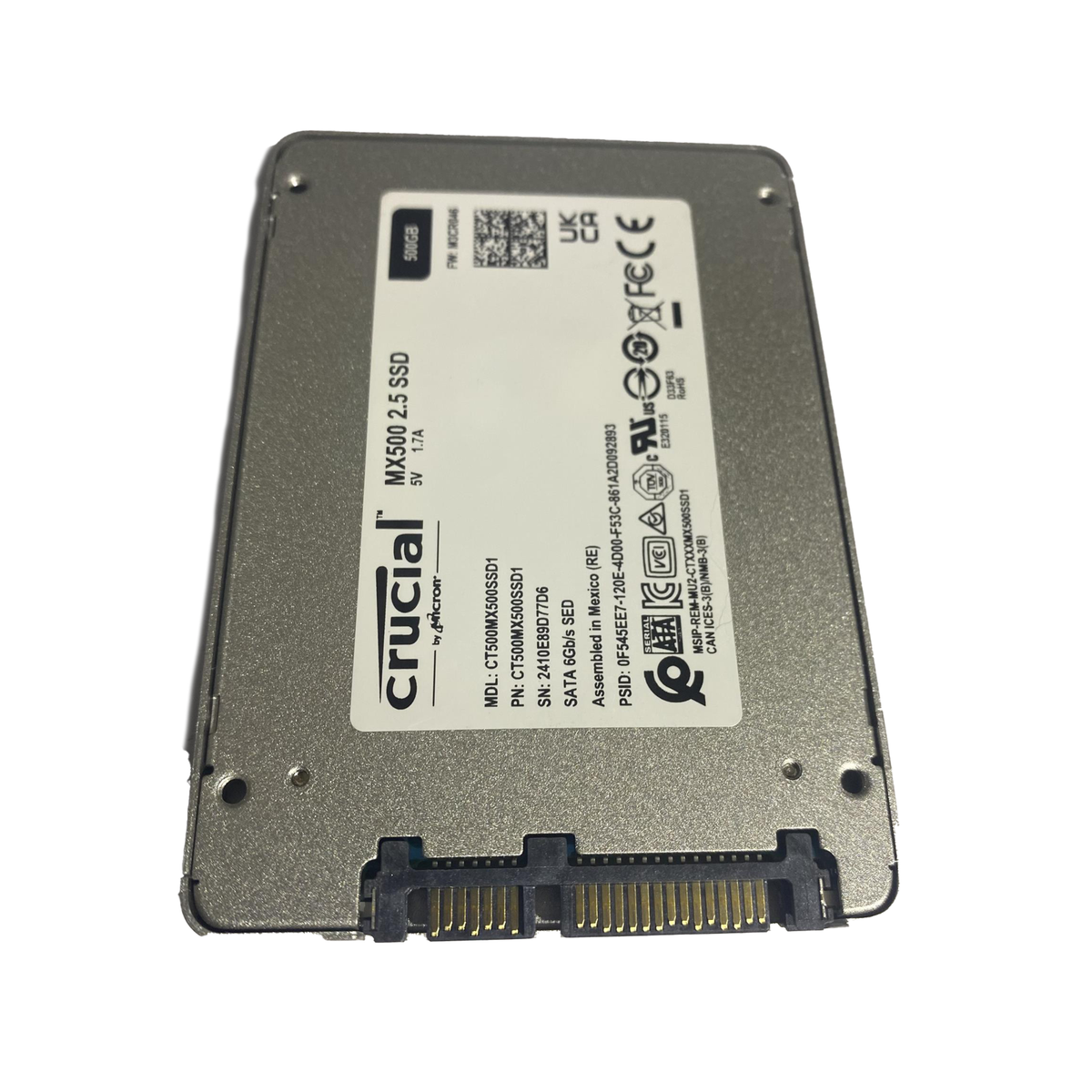 500GB SSD SATA Crucial MX500 2.5