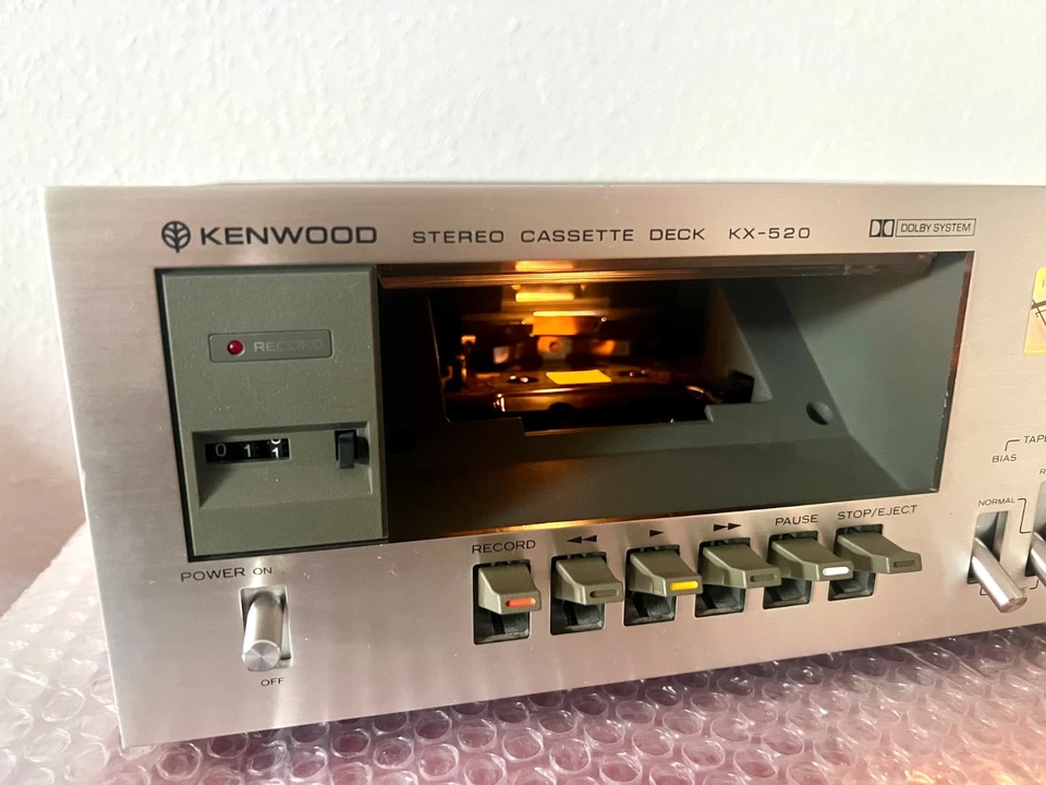 Kenwood KX-520 Tapedeck Stereo Kassettendeck  Top Zustand. - Bild 4 von 4