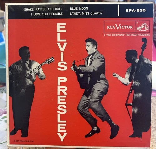 Lot Of 4 Elvis Presley EPs Self Titled 45 EP EPA-830 One With Label Variation