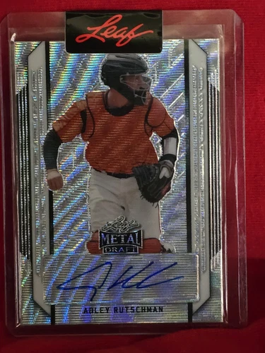 Adley Rutschman 2021 Leaf Metal Draft #BA-AR1 Silver Autograph Auto! Orioles