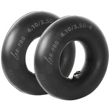 4.10/3.50-4 Heavy Duty Inner Tubes with TR-87 Valve Stem 2-Pack for Wheelbarrows