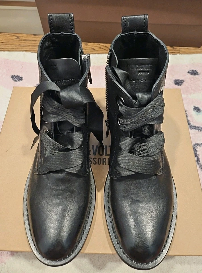 Zadig & Voltaire Laureen Roma Leather Boots Size 39 - Image 2 of 4