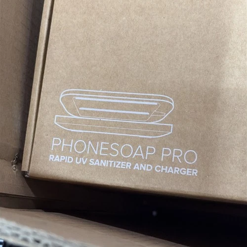 PhoneSoap Pro UV Smartphone Sanitizer & Universal Charger Charcoal  New In Box