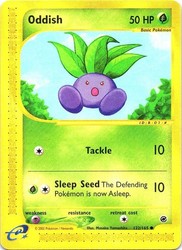 Oddish 122/165 Expedition Base Set Common Pokemon Card