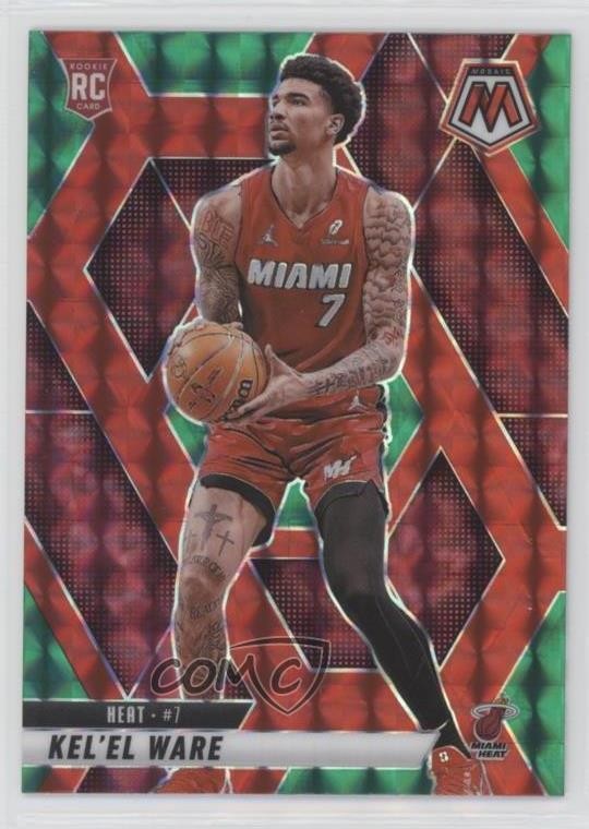 2024-25 Panini Mosaic Rookies Choice Red & Green Prizm Kel'el Ware #232 1bi0