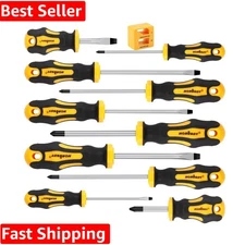 11-Piece Magnetic Screwdriver Set - Durable Chrom Vanadium for Professionals
