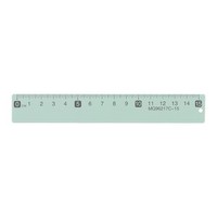 FüR Straight Ruler 6 Zoll (15Cm) Metrisches Aluminium Lineal Mit Loch GrüN