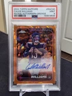 2024 Topps Chrome Football Caleb Williams Orange Sapphire Auto 25/25 PSA 9