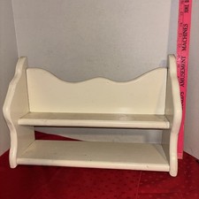 Solid Wood 16.5 LongX11.25 Tall Display Shelf-2 Tiers-Hanging Or Free Standing